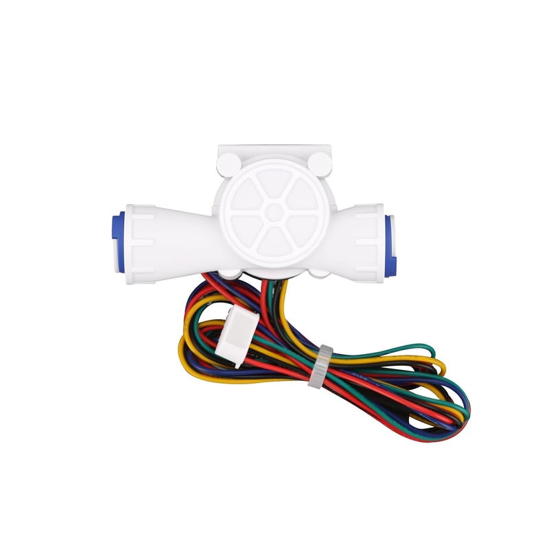 Watflow G3/8" Quick Connection Water Flow Sensor, Water Flow Sensor, Food-Grade Flowmeter, Pulse & Temperature Output, for Water Purifiers, Coffee Machines,0.5-6L/min - Image 1